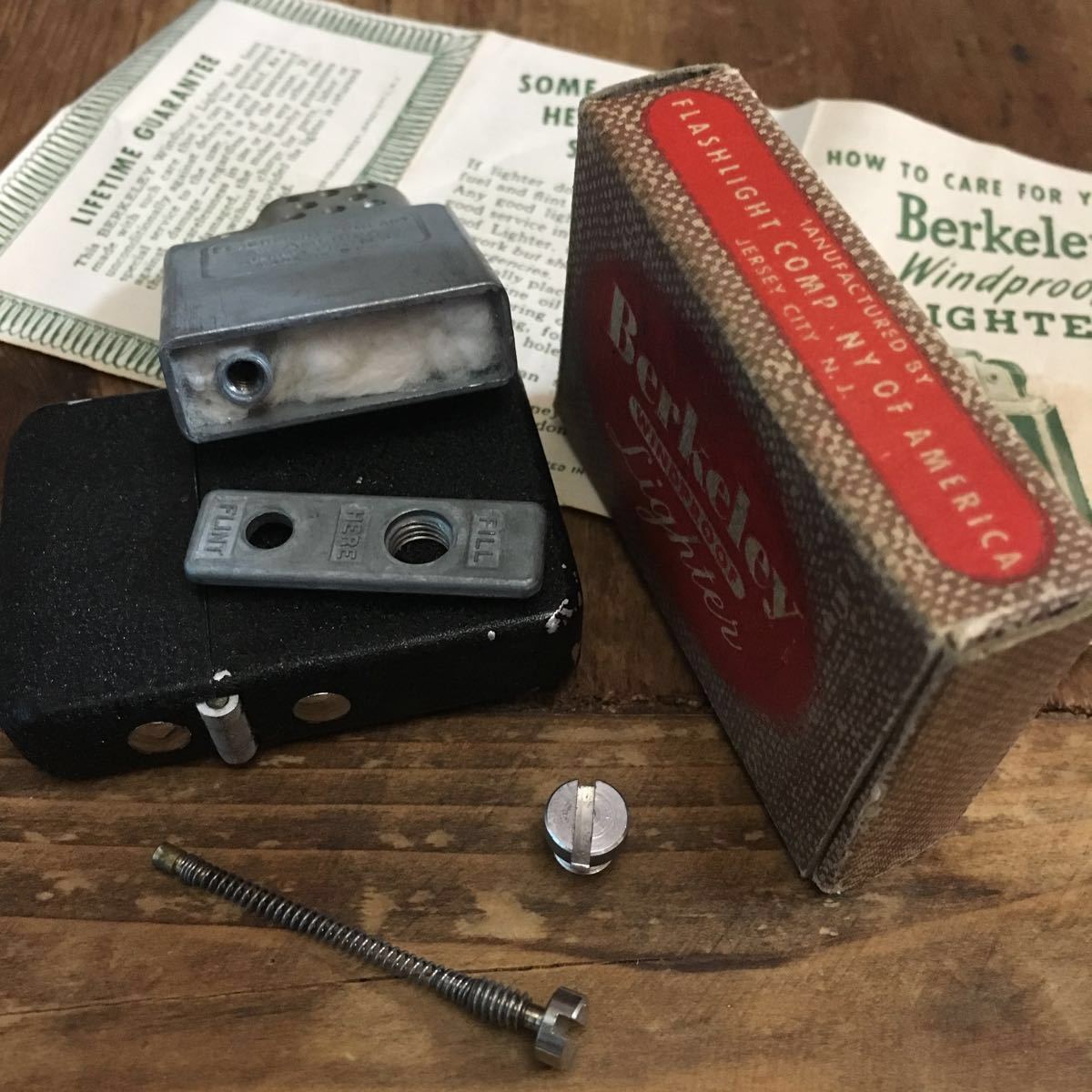 激レア 40S Berkeley バークレー ブラッククラックル ライター デッド ...