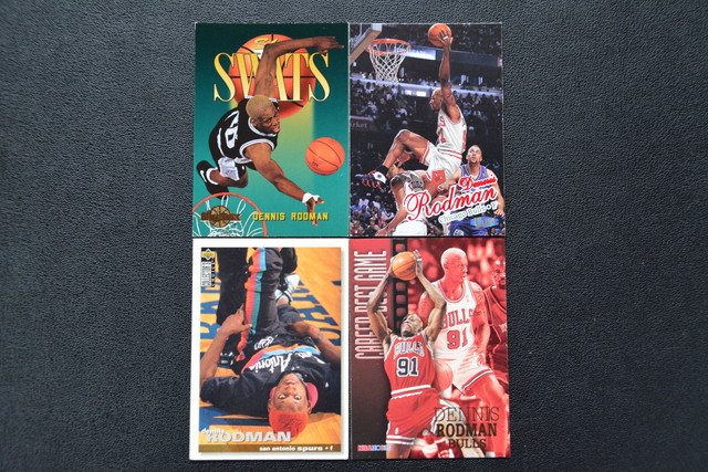 古いカード 4枚SET NBA デニス ロッドマン DENNIS RODMAN 検索用語→Aレター25g10内トレカトレーディングカード_画像1