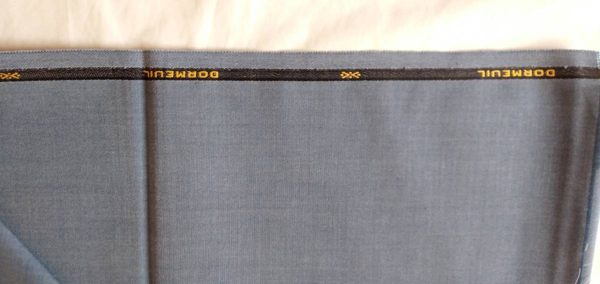 Vintage .. summer thing suit cloth light blue series navy blue undecorated fabric 2M90do-meru company gentleman clothes ground Britain made 102