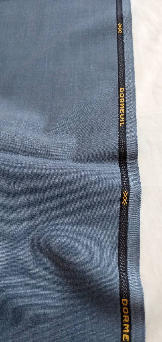  Vintage .. summer thing suit cloth light blue series navy blue undecorated fabric 2M90do-meru company gentleman clothes ground Britain made 102