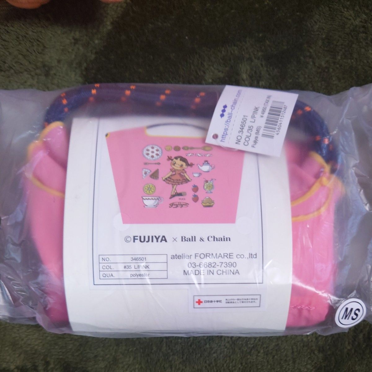 不二家 ボールアンドチェーン コラボ ペコちゃん - バッグ 不二家 ボールアンドチェーン コラボ ペコちゃん - バッグ