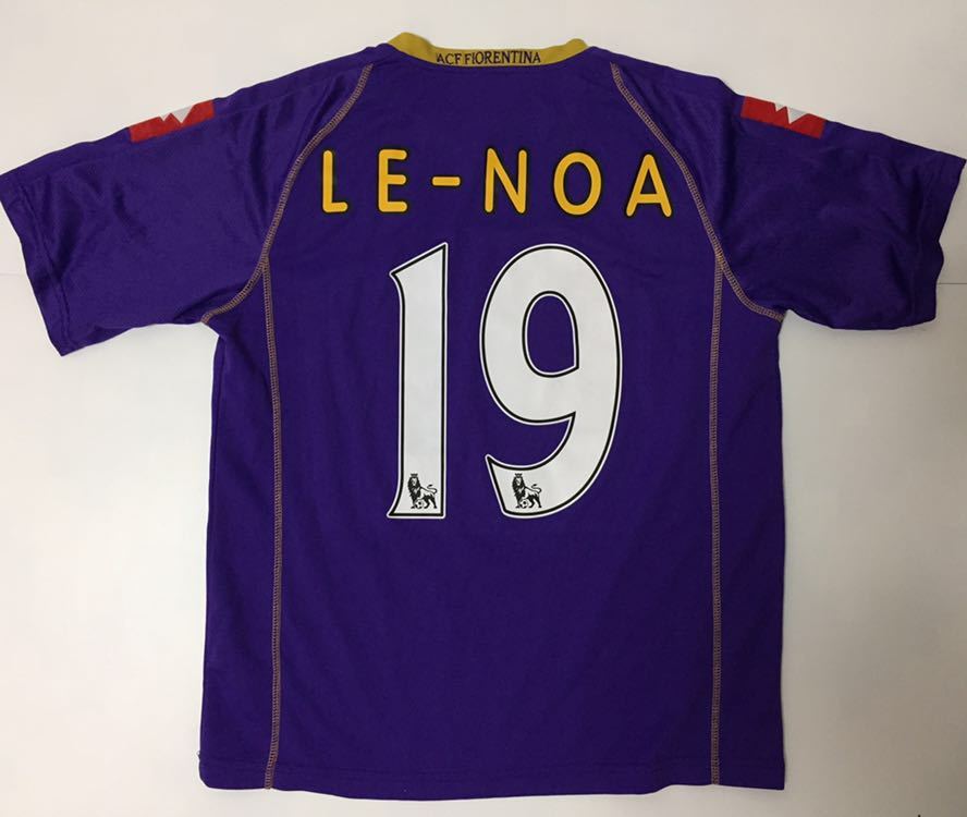 希少 08-09 LOTTO FIORENTINA フィオレンティーナ ホーム サッカー ユニフォーム TOYOTA パープル size M セリエA_画像4