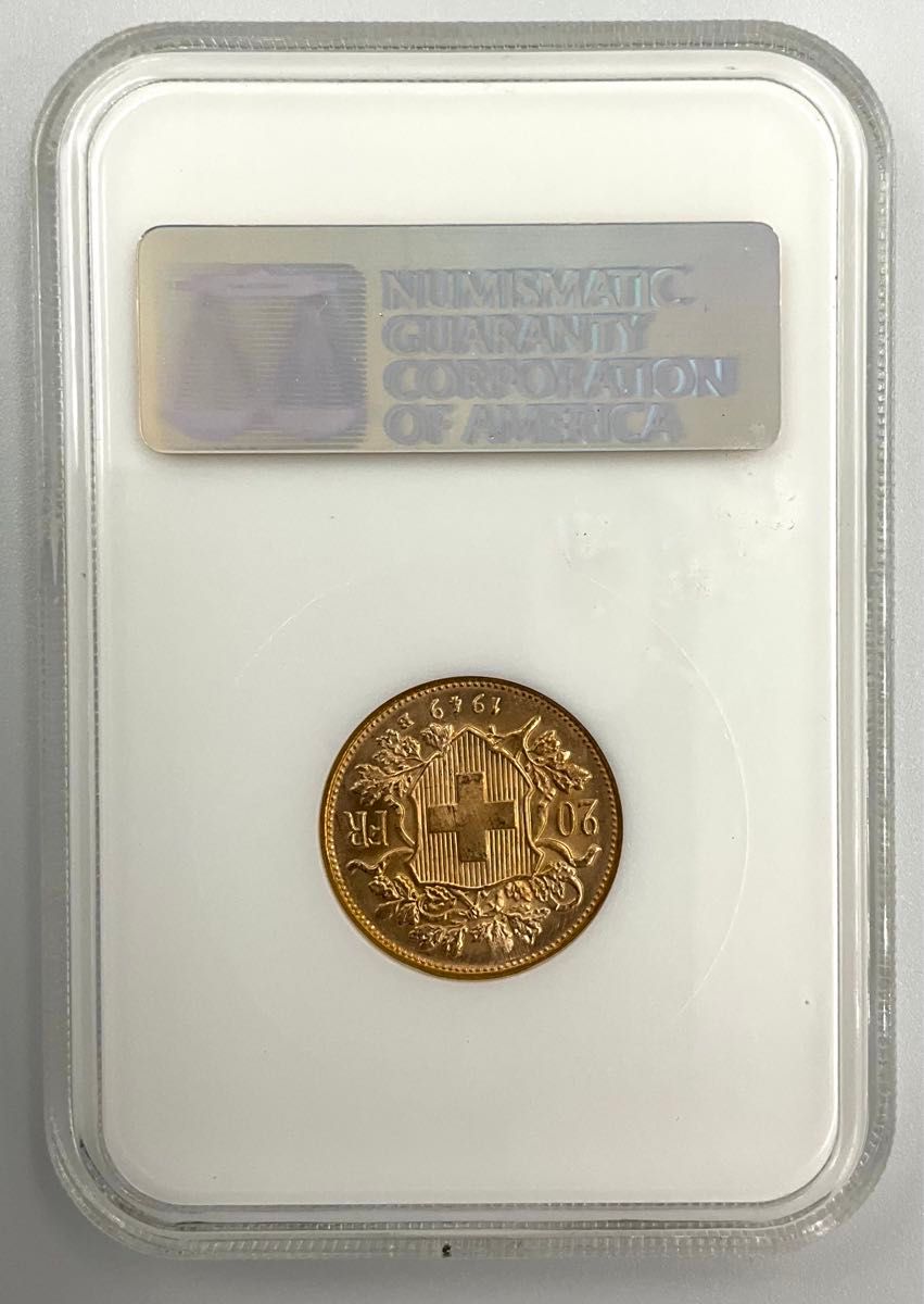 美品 1949 B スイス ヘルヴェティア 20フラン 金貨 アルプスの 美品 1949 B スイス ヘルヴェティア 20フラン 金貨 アルプスの