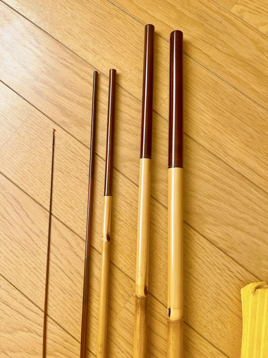希少 和竿 水玉作 ごくらく鳥 17.1尺 5本継 口巻 藤握り 紀州 希少 和竿 水玉作 ごくらく鳥 17.1尺 5本継 口巻 藤握り 紀州