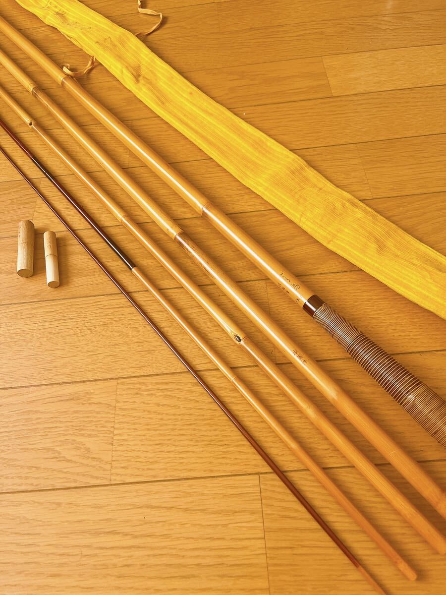 希少 和竿 水玉作 ごくらく鳥 17.1尺 5本継 口巻 藤握り 紀州 希少 和竿 水玉作 ごくらく鳥 17.1尺 5本継 口巻 藤握り 紀州