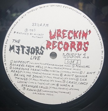 ☆特選☆THE METEORS/THE METEORS LIVE'1983UK WRECKIN' RECORDS_画像3