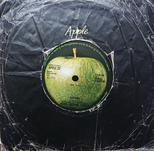 ☆特選☆RADHA KRISHNA TEMPLE/HARE KRISHNA MANTRA'1969UK APPLE 7INCH_画像1