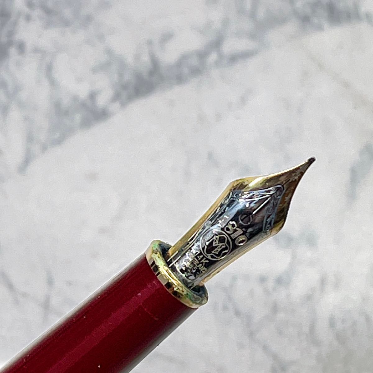 モンブラン MONTBLANC マイスターシュテュック 万年筆 14K モンブラン MONTBLANC マイスターシュテュック 万年筆 14K