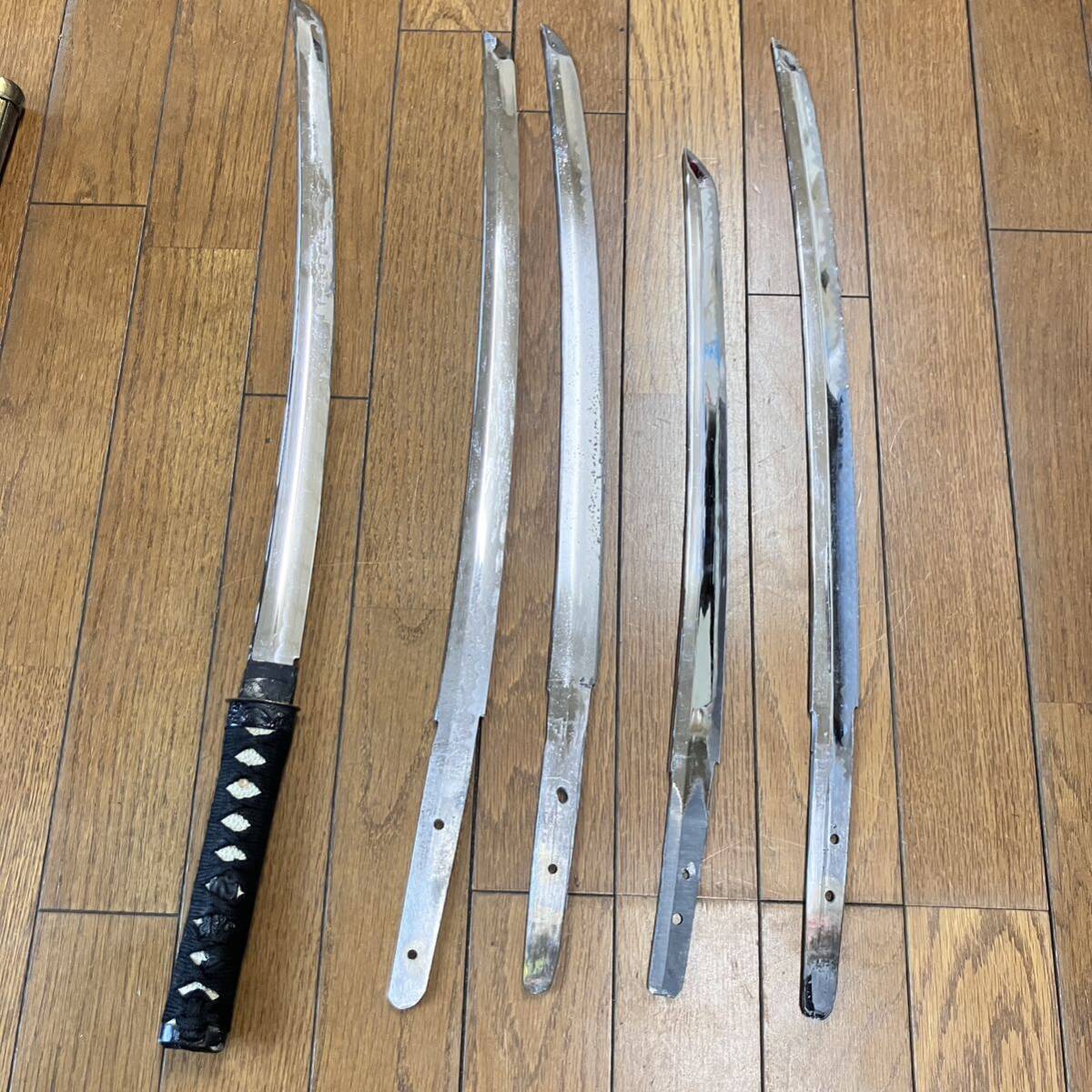 模造刀 パーツ 詳細不明 脇差 おそらく鉄芯 刀剣 武具(模造刀