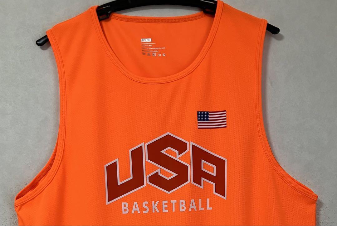 ★未使用品 バスケットボール USA代表 ドリームチーム DREAMTEAM ユニフォーム NBA シャツ バスケ ジャージ ビブス　XL レブロン　コービー