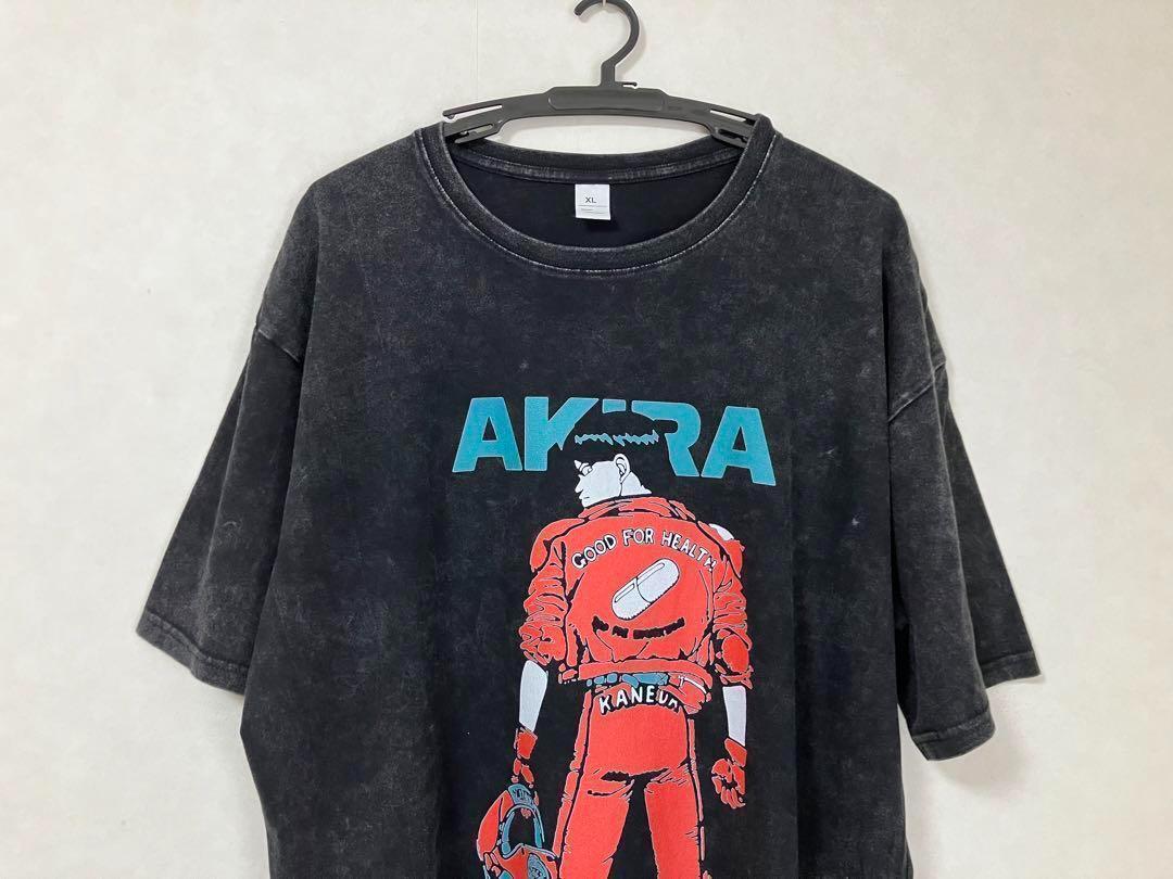 【未使用品】 アキラ AKIRA 金田 カネダ akira ヴィンテージ加工 Tシャツ バイク BIKE 半袖トップス 美品 XL アニメ 綿 コットン マンガ