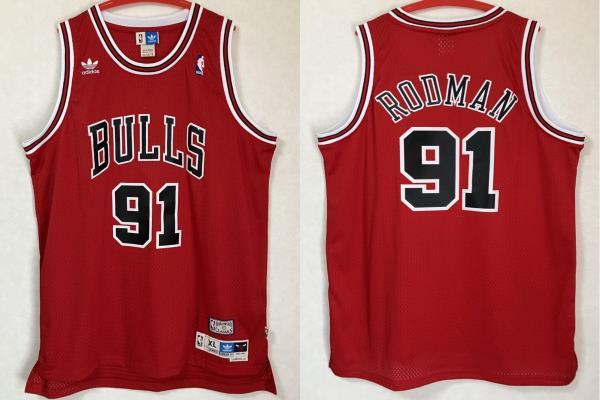 美品】 NBA RODMAN #91 デニス・ロッドマン ユニフォーム ブルズ 美品】 NBA RODMAN #91 デニス・ロッドマン ユニフォーム ブルズ