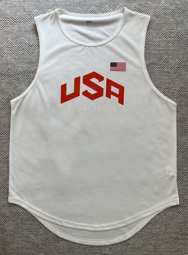 ★未使用品 バスケットボール USA代表 ドリームチーム DREAMTEAM ユニフォーム NBA シャツ バスケ ジャージ ビブス ジョーダン ホワイト XL