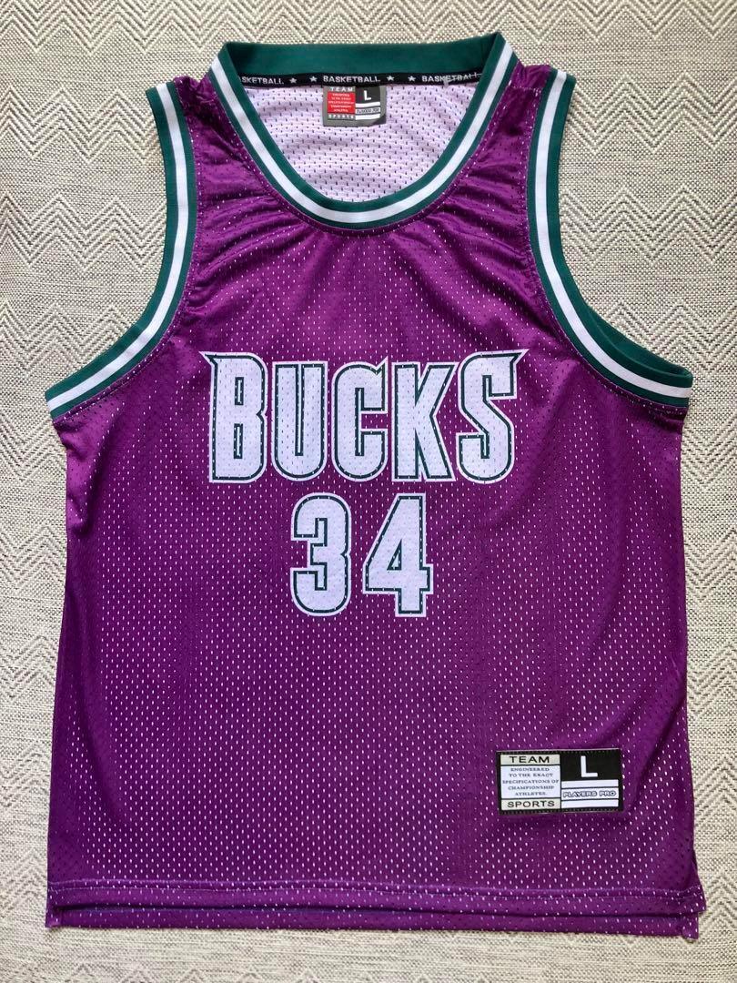 ★未使用品 NBA BUCKS レイ・アレン ALLEN #34 ミルウォーキー・バックス ユニフォーム シャツ バスケ ジャージ ジョーダン　新品　美品