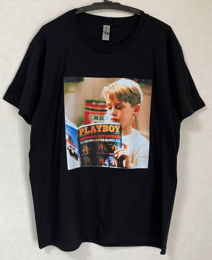【未使用品】 ホームアローン Tシャツ ケビン Home Alone マコーレー・カルキン プレイボーイ PLAYBOY 90's 映画 ムービー ブラック L 【未使用品】 ホームアローン Tシャツ ケビン Home Alone マコーレー・カルキン プレイボーイ PLAYBOY 90's 映画 ムービー ブラック L