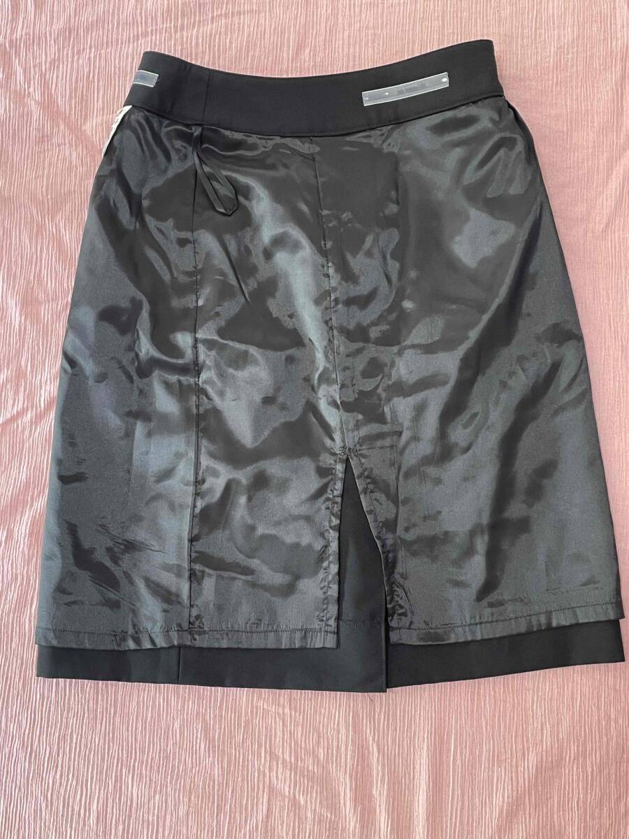 ※Bランク※【中古】ALPHAPIER_9号_片プリーツスカート(黒ブラック)AR3832-2/アルファピア/かわいい会社事務服/おしゃれOL制服_画像2