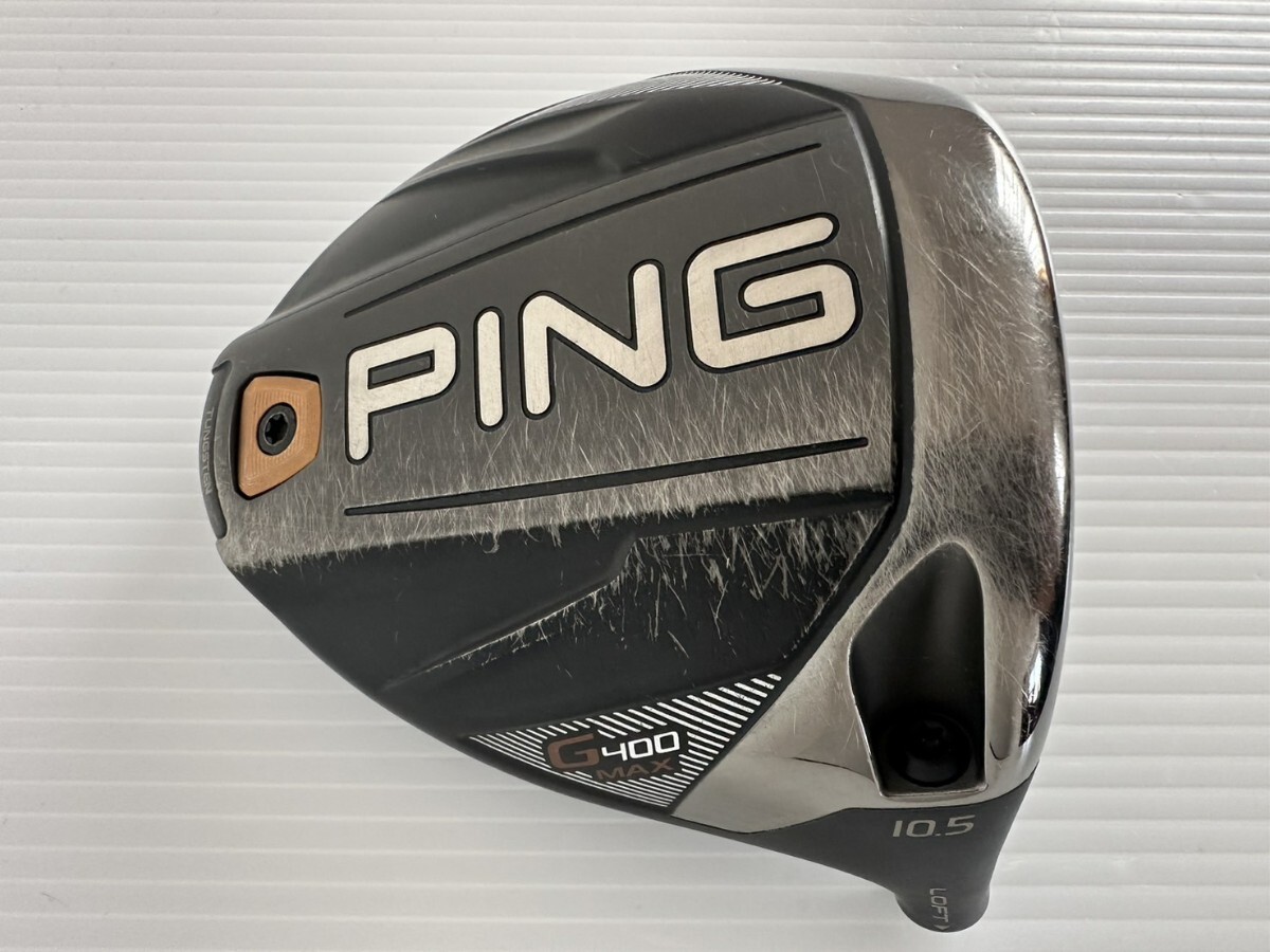 ピン PING G400 MAX 10.5° ドライバー ヘッド▽カバーあり ピン PING G400 MAX 10.5° ドライバー ヘッド▽カバーあり