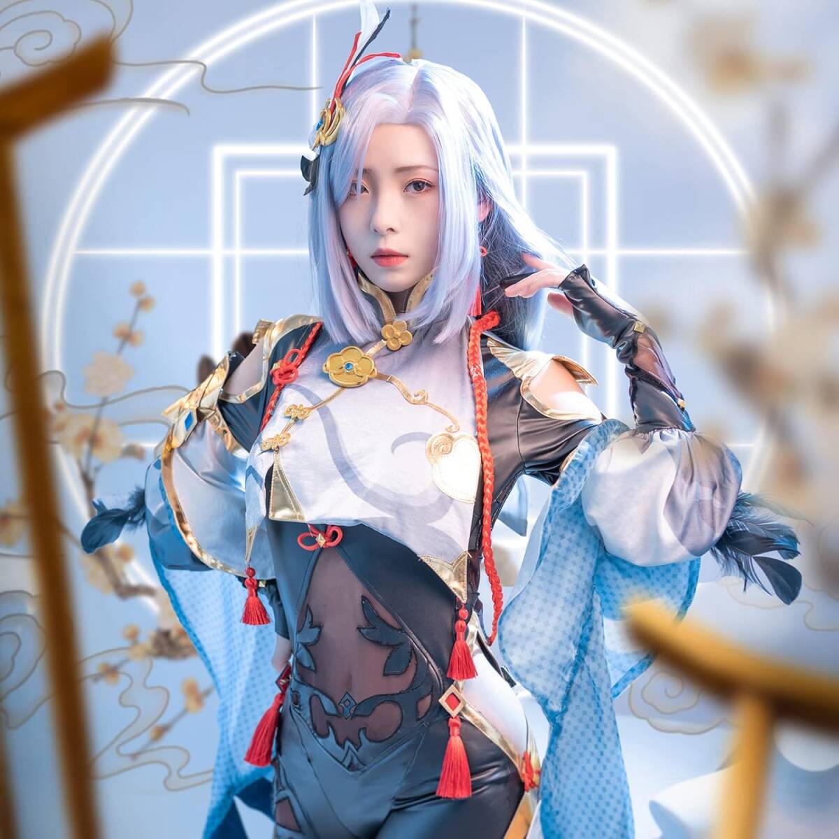 原神 申鶴 コスプレ衣装 ウィッグ 仮装 イベント 大人用 文化祭 原神 申鶴 コスプレ衣装 ウィッグ 仮装 イベント 大人用 文化祭