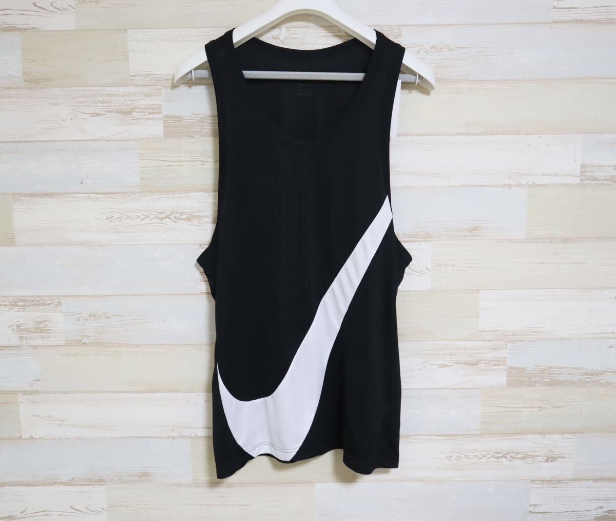 新品 Mサイズ NIKE ナイキ DF S/L ジャージ タンクトップ　メンズ ブラック　ホワイト　黒　白