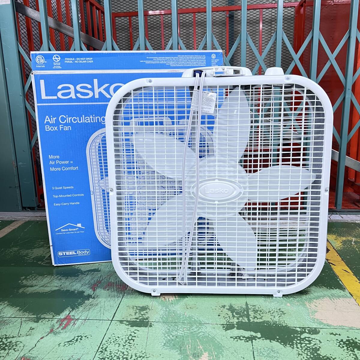 訳あり Lasko Box Fan ラスコ ボックスファン Made in USA サーキュレーター 扇風(fēng)機 アメリカンホーム インダストリアル 未使用 mari-0004