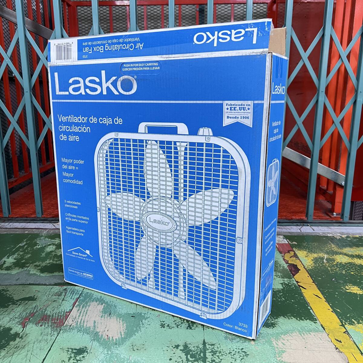 訳あり Lasko Box Fan ラスコ ボックスファン Made in USA サーキュレーター 扇風(fēng)機 アメリカンホーム インダストリアル 未使用 mari-0004