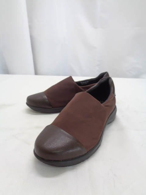 2119[ Honshu only free shipping ]madras Walkma gong s walk lady's shoes GORE-TEX slip-on shoes Brown 24.0.