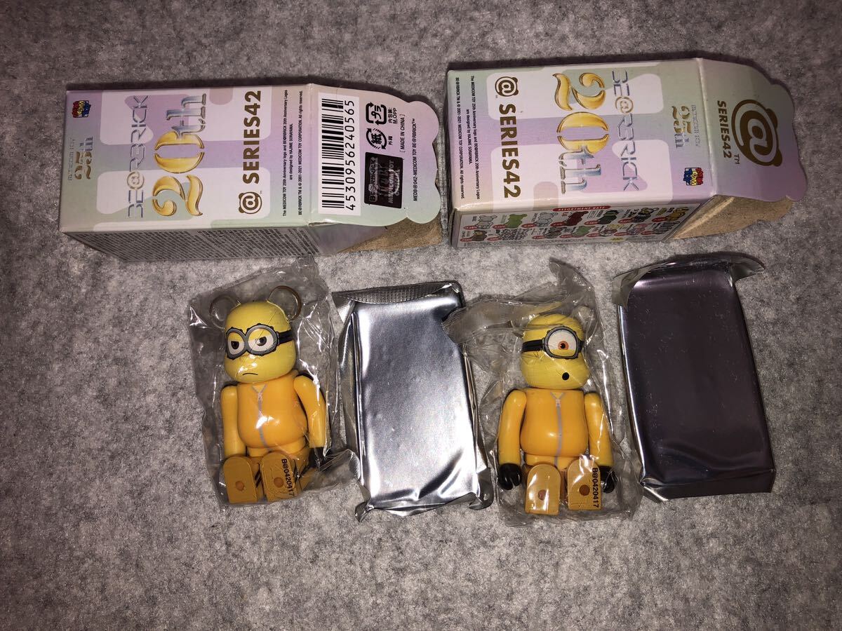 ベアブリック series42 CUTE 表裏 2種セット ミニオン minion BE@RBRICK 内袋未開封 シリーズ42
