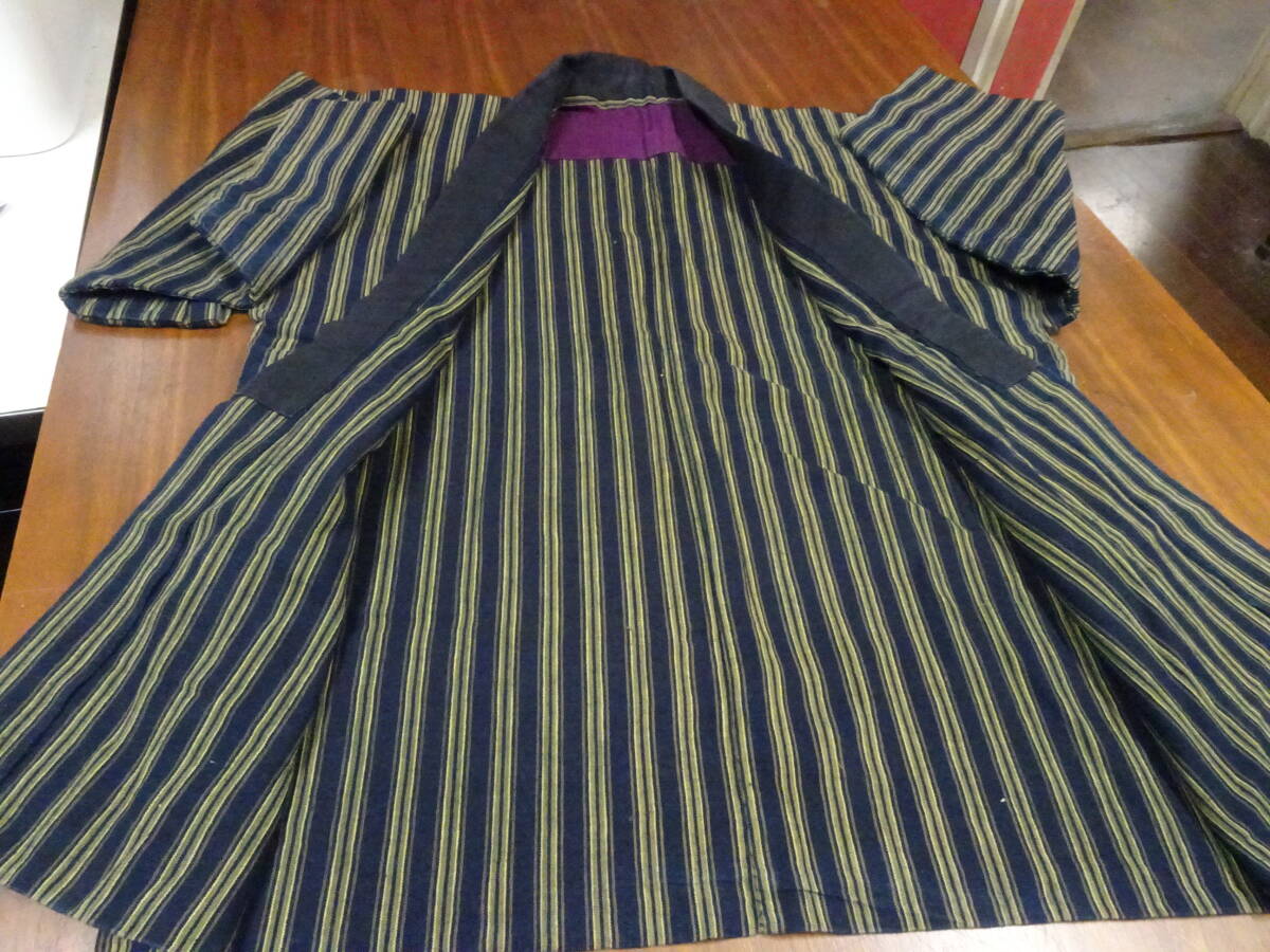 古布リメイク縞木綿のジャケット（L） 古布リメイク縞木綿のジャケット（L） ジャケット・アウター