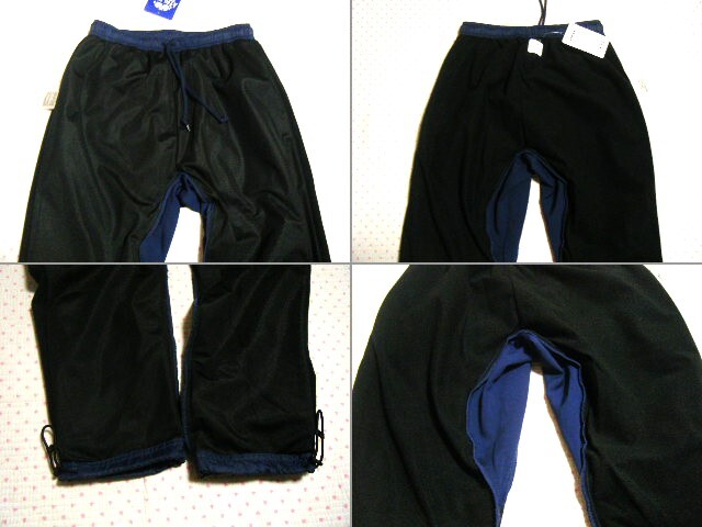 a attrition taATHLETA LIMITED EDITIONS training for protection against cold Wind pants *pi stereo pants navy blue color W72. reverse side nappy . manner / water-repellent / stretch function 