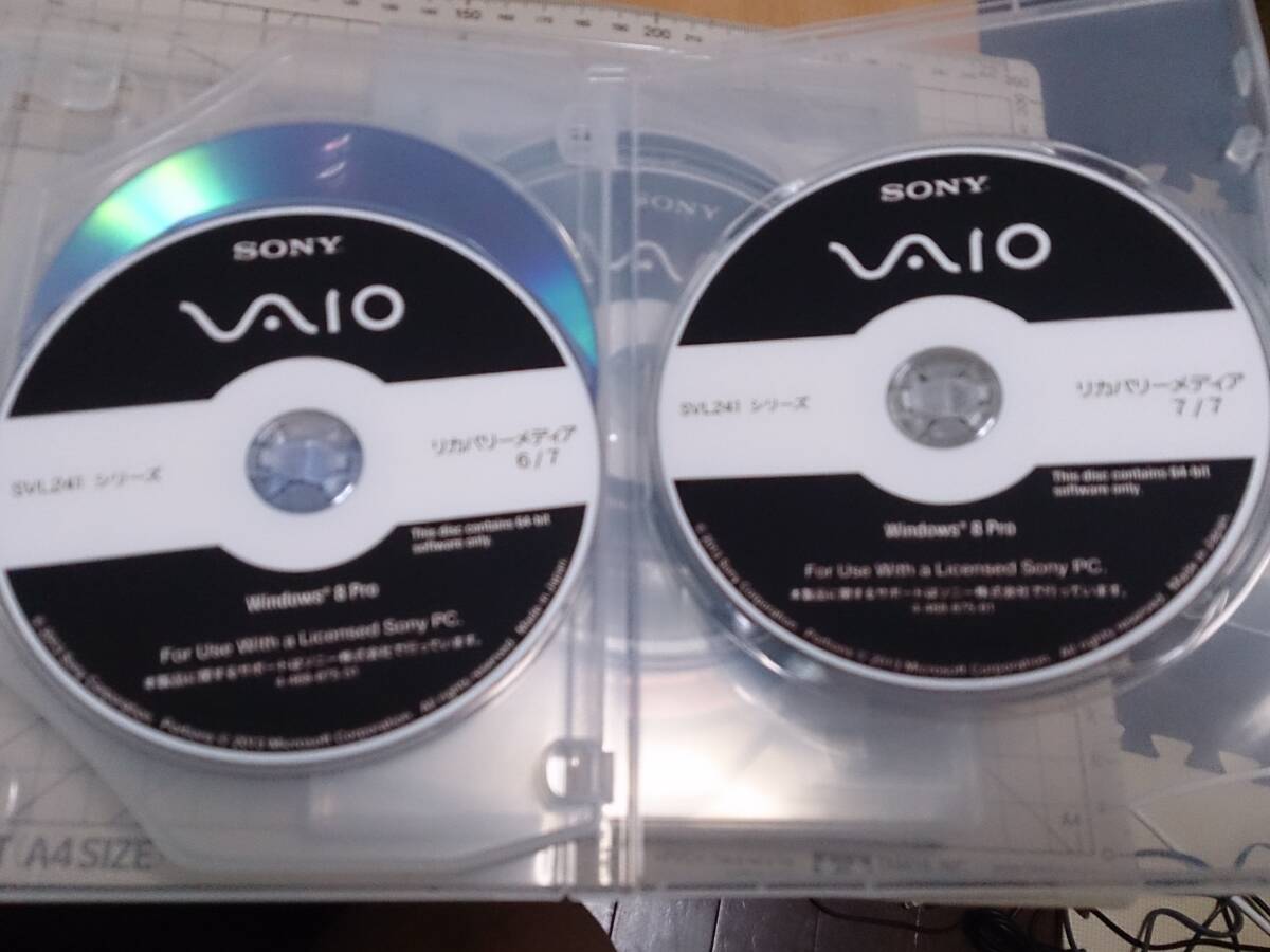 SONY VAIO SVL2414AJ リカバリーディスク Windows8 Pro 7枚 純正 SONY VAIO SVL2414AJ リカバリーディスク Windows8 Pro 7枚 純正