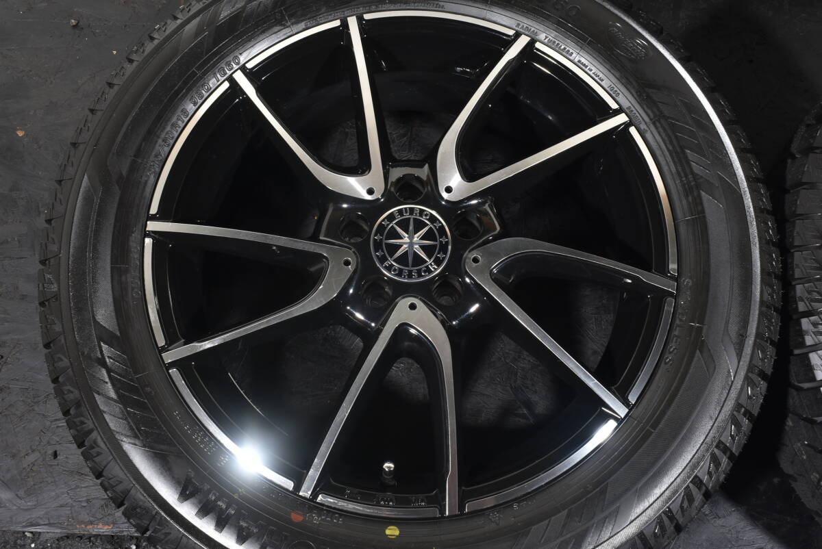 ☆ヤナセ ユーロフォルシュ 18インチ☆PCD112 8J +43☆コンチネンタル バイキングコンタクト7☆245/45R18☆ベンツ W213 Eクラス☆