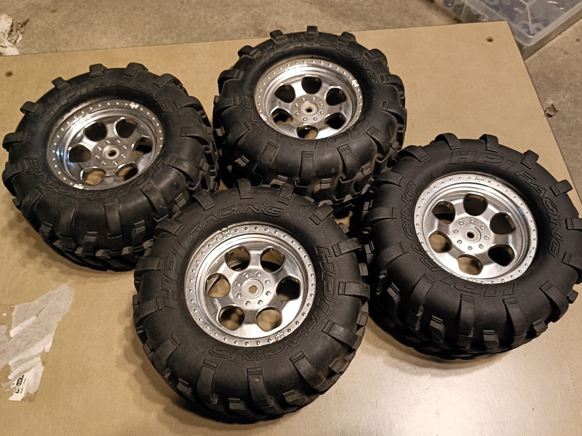 HPI サベージ タイヤ Yahoo!オークション - HPI サベージ X XL等に 純正 タイヤ