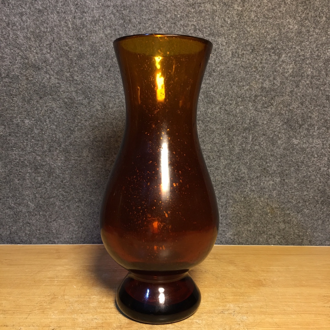 旧蔵 清 瑠璃 散金花瓶 極細工 稀少珍品 古美術 古美味 L0907