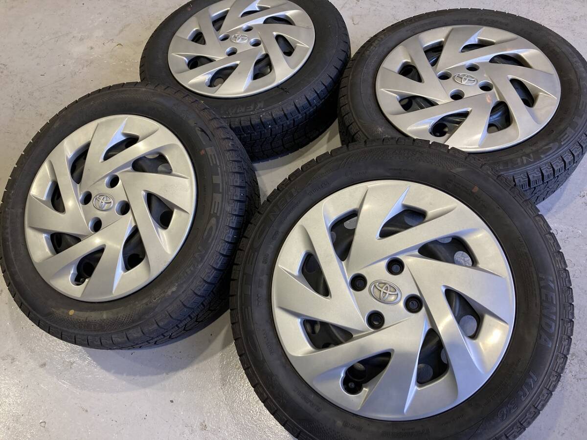 4本 トヨタ アクア 純正 スタッドレスSET 15インチ 4H100 5J+39 175/65R15 バリ山 スペイド ポルテ ヤリス