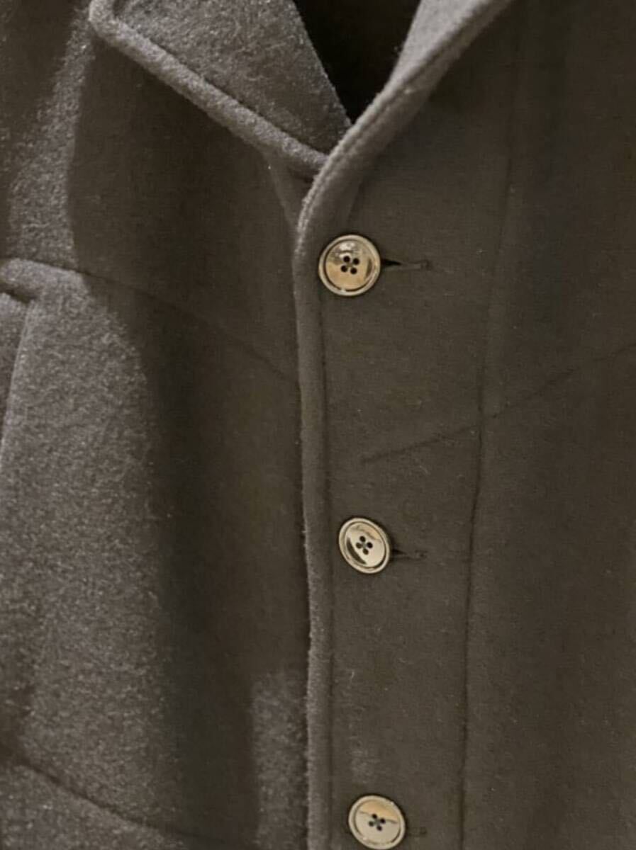 尾州産 ヘビーメルトン使用 ハンティング ジャケット BEAMS PLUS NAVY Lサイズ 未使用品 _画像3