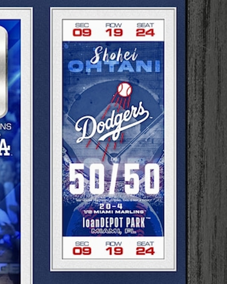 大谷翔平50-50 達成記念!! 超貴重数量限定海外限定版MLB公式額 大谷翔平50-50 達成記念!! 超貴重数量限定海外限定版MLB公式額
