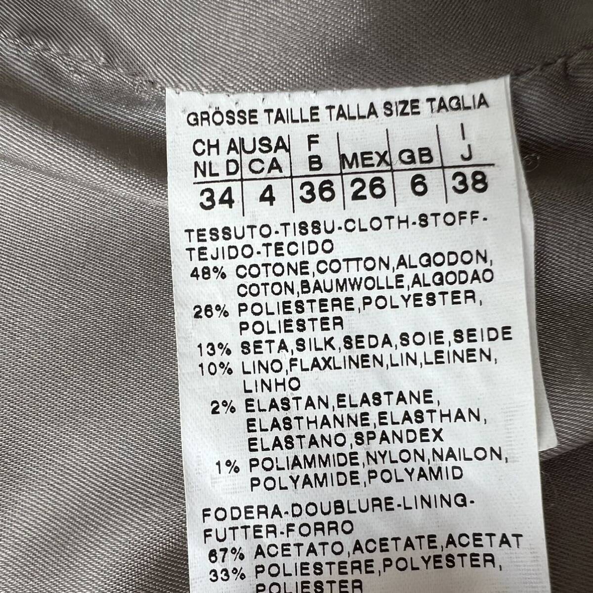 タグ付】MaxMara 白タグ テーラードジャケット イタリア製 38