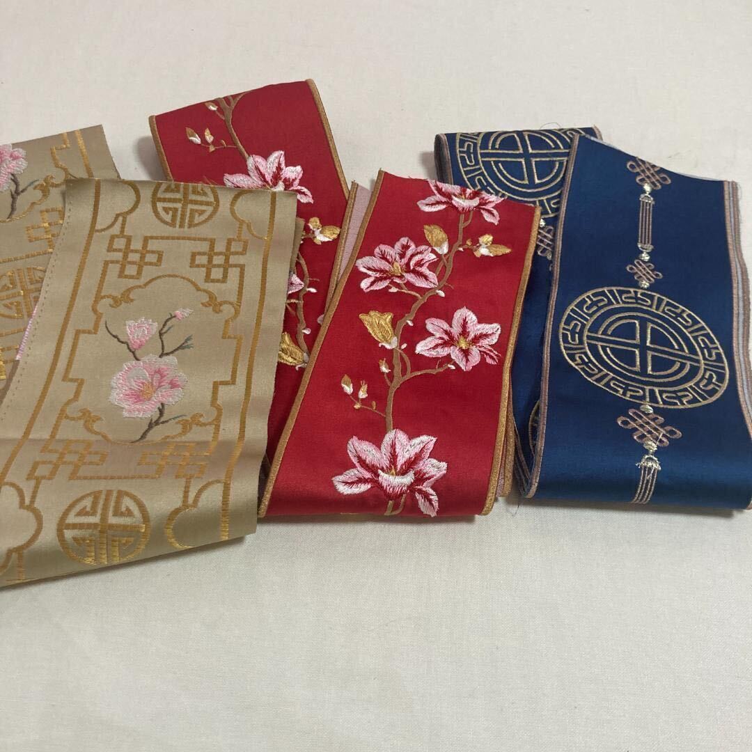 中国刺繍 刺繍 リボン シノワズリ 中国茶器台 インテリア 中国刺繍 刺繍 リボン シノワズリ 中国茶器台 インテリア