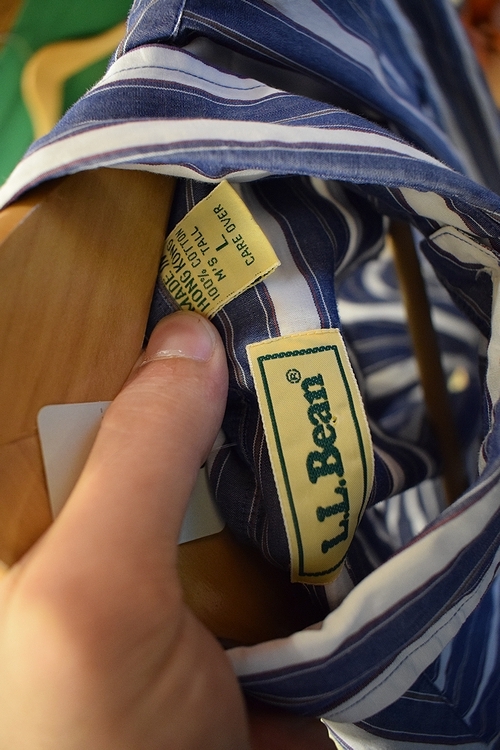 福袋 公式 グッドカラー90SビンテージLLBeanエルエルビーン長袖ボタン 男性用