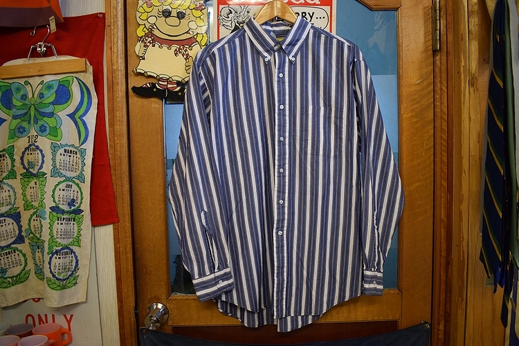 【史上最も激安】 グッドカラー90SビンテージLLBeanエルエルビーン長袖ボタン 男性用