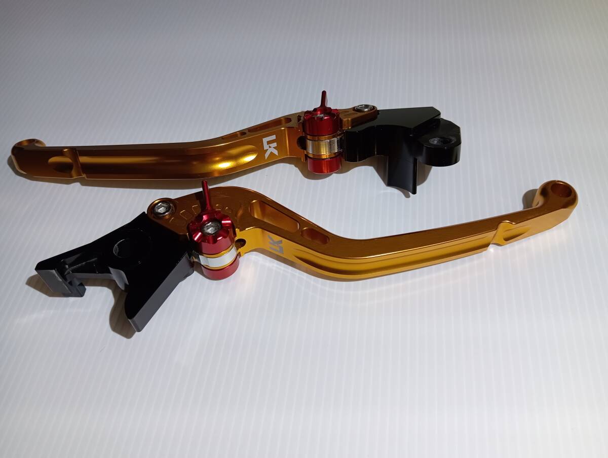 ビューエル Buell XB U-KANAYA 可倒式アルミビレット ブレーキレバー 左右セット 程度良し ユーカナヤ