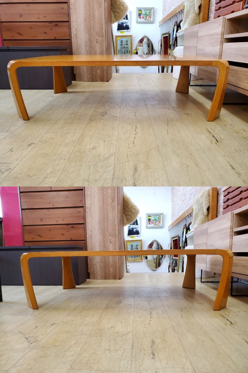 天童木工 Tendo 座卓 ローテーブル センターテーブル バチ脚 曲