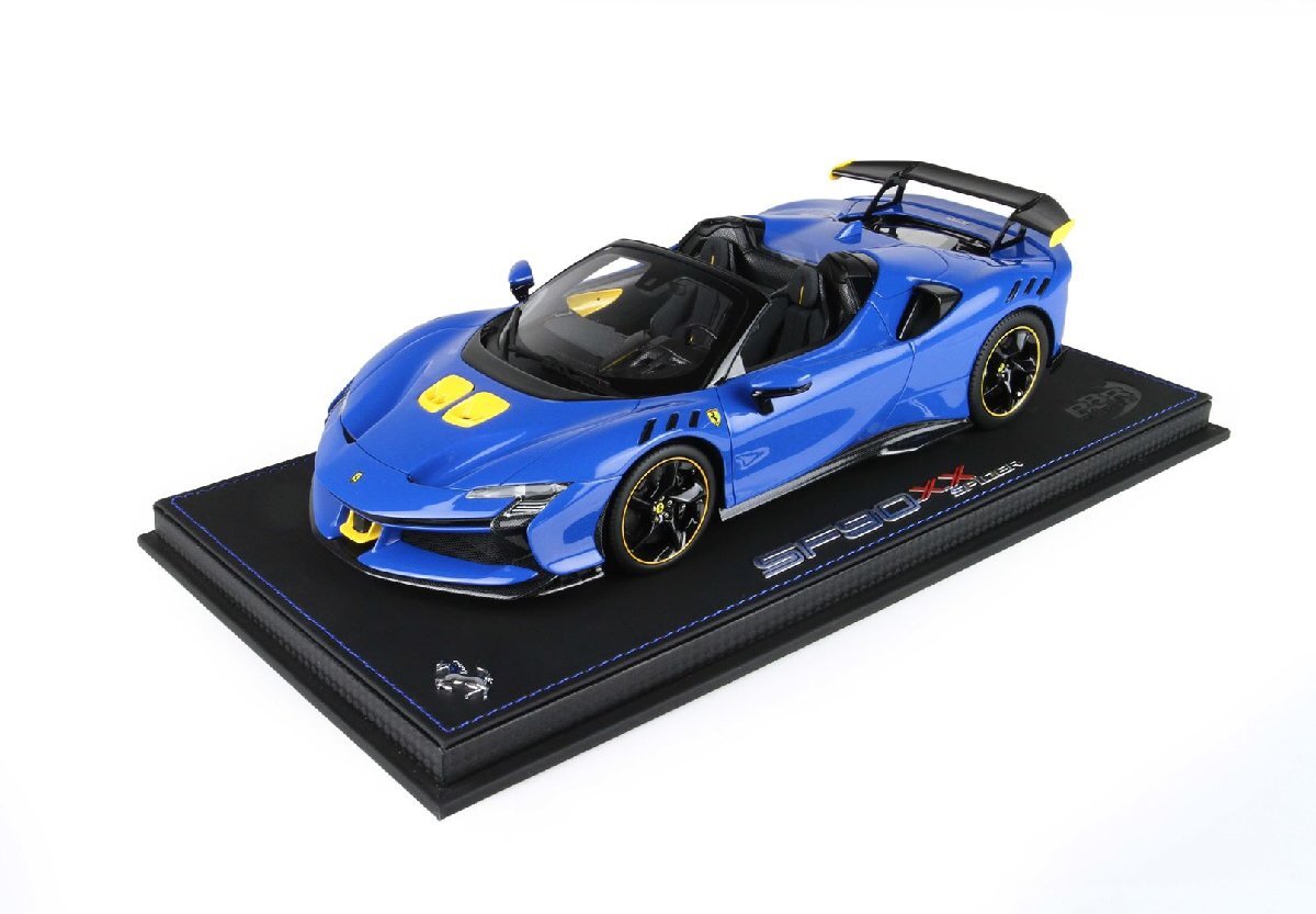 ＜予約品＞　BBR 1/18 Ferrari SF90 XX Spider　Azzurro dino　フェラーリ　P18238A