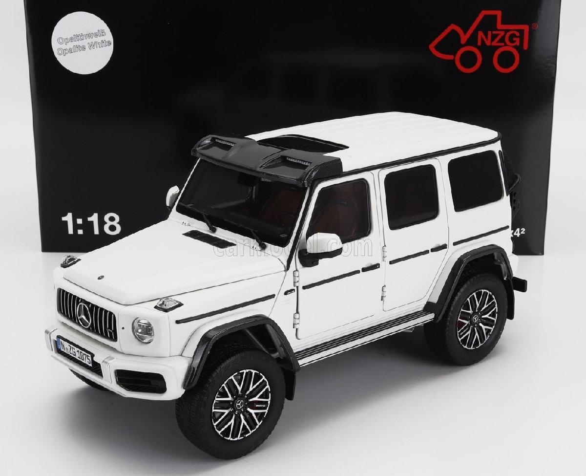 NZG 1/18 Mercedes Benz G63 W163 4x4 AMG 2023 OPALITH WHITE　メルセデス　ベンツ　ゲレンデ　ミニカー