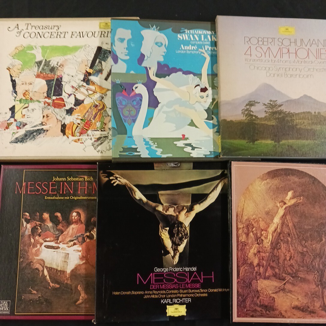 クラシック 声楽 交響曲 等 未検品 LP-BOX 6点まとめて プレヴィン ヨッフム バレンボイム リヒター アーノンクール【管30】