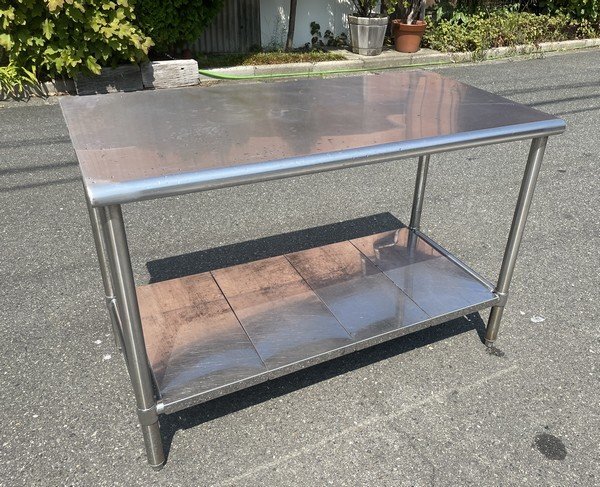 ステンレス作業台 中古 幅900x奥行600 厨房【無限堂東京足立店 ステンレス作業台 中古 幅900x奥行600 厨房【無限堂東京足立店
