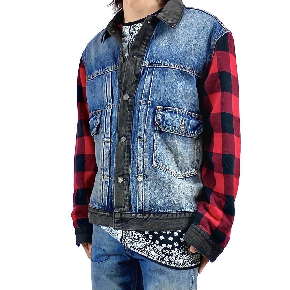 新品 levi's リーバイス フランネル チェック袖 スリーブ 2nd 新品 levi's リーバイス フランネル チェック袖 スリーブ 2nd