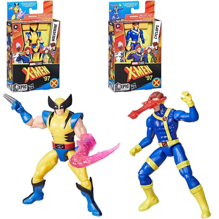 MARVEL マーベル エピックヒーローシリーズ X-MEN97 サイクロップス ウルヴァリン アクション フィギュア 2体セット