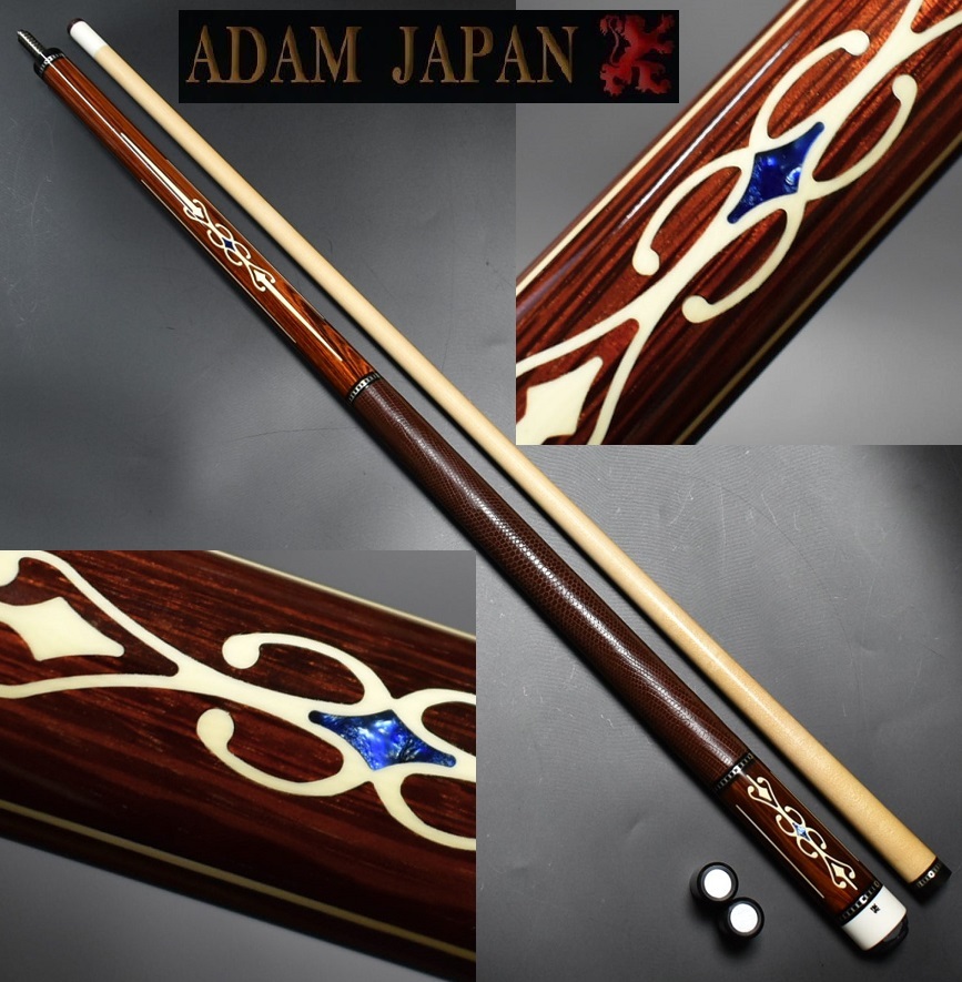 完成品 ☆LEGEND Adam cues アダム 10山 リザード本革 完成品 ☆LEGEND Adam cues アダム 10山 リザード本革