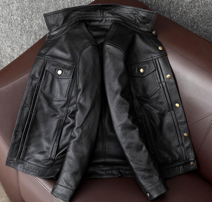  super popular * cow leather leather jacket cow leather Single Rider's original leather leather jacket kau hyde car coat bike jacket men's fashion 